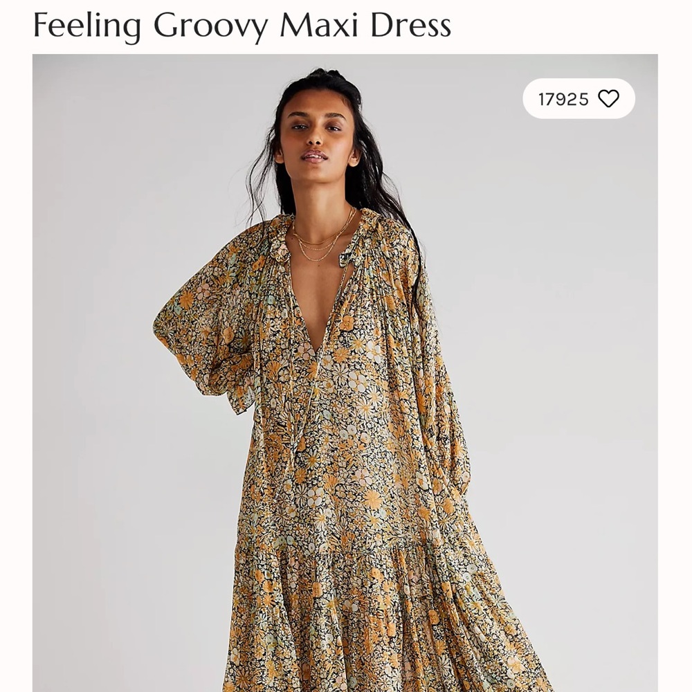 Feeling Groovy Free people dress.